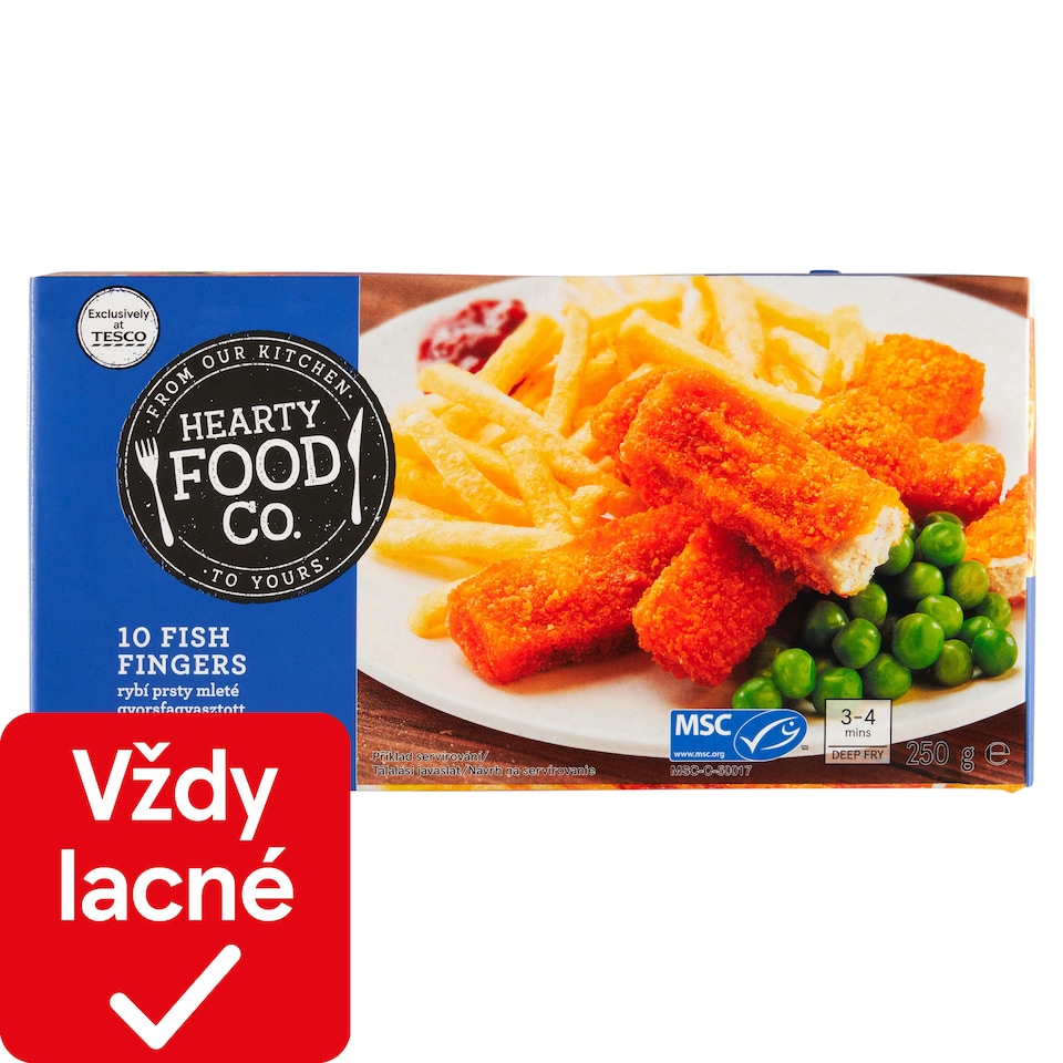 Hearty Food Co. Rybie prsty mleté 250 g