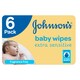 image 1 of Johnson's Baby Wipes Extra Sensitive 6 Pack