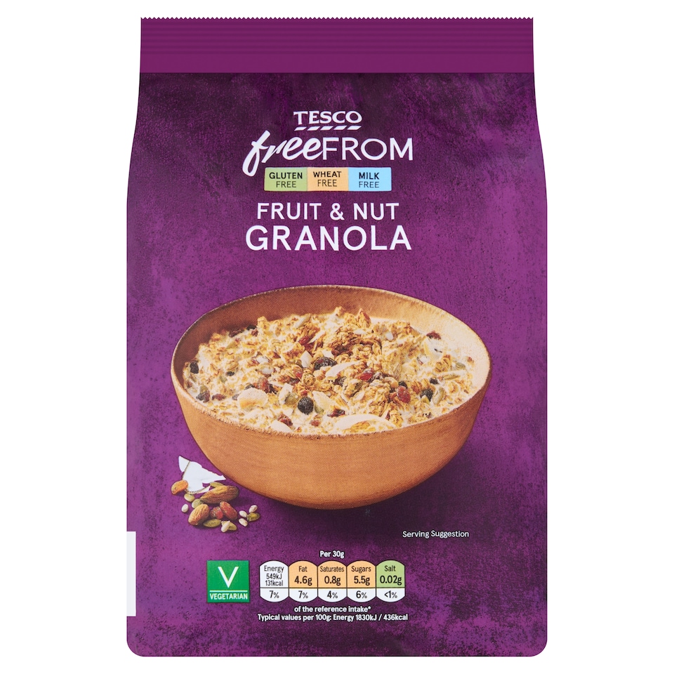 Tesco Free From Fruit & Nut Granola 350g