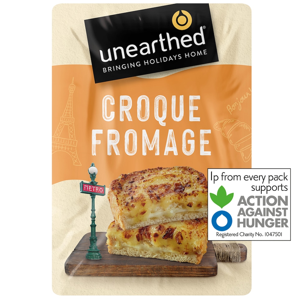 Unearthed Croque Fromage Raclette & Emmental Toasted Sandwich 140g