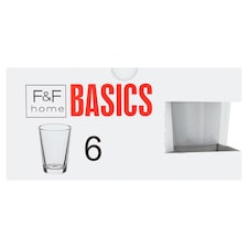 F&F Home Basics pohár 6 ks