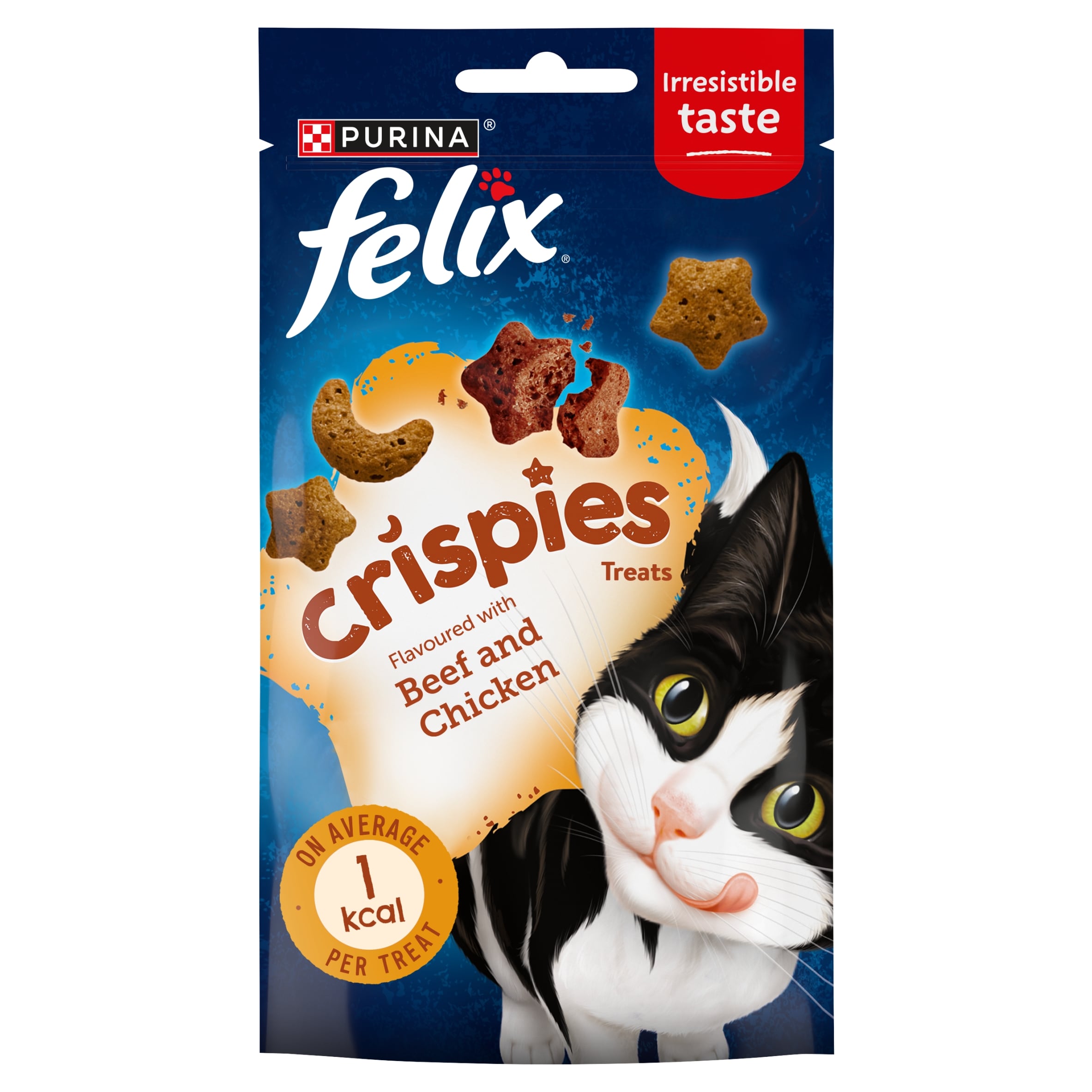 Felix Crispies Cat Treats Beef and Chicken 45G