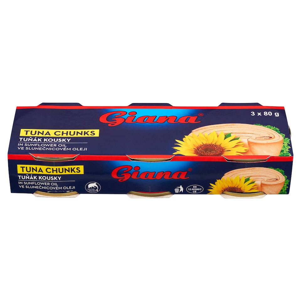 obrázok 1 z Giana Tuniak kúsky v slnečnicovom oleji 3 x 80 g (240 g)
