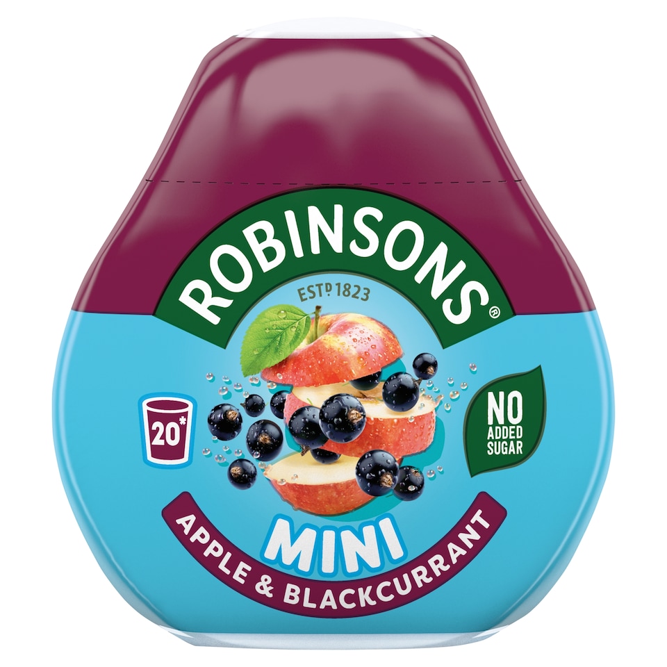 image 1 of Robinsons Mini Apple & Blackcurrant On-The-Go Squash 66ml