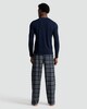 image 3 of F&F Long Sleeved Top and Check Print Fleece Bottoms Pyjamas in Multi