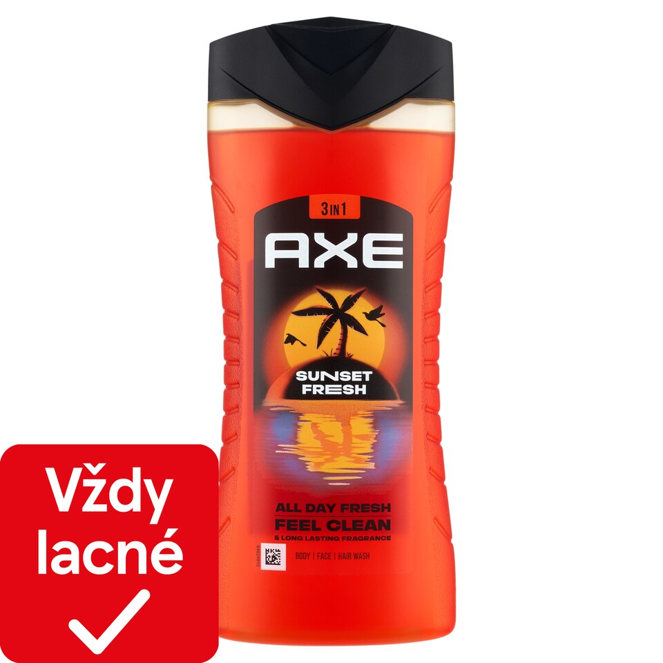 image 1 of Axe Sunset Fresh Shower Gel 3 in 1 for Body, Hair and Face 400 ml