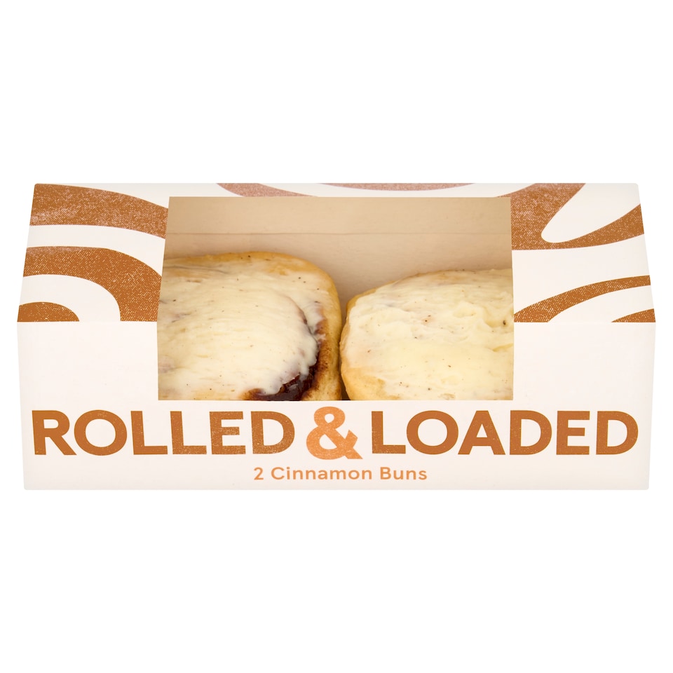 Tesco Rolled and Loaded Cinnamon Buns 2 Pack