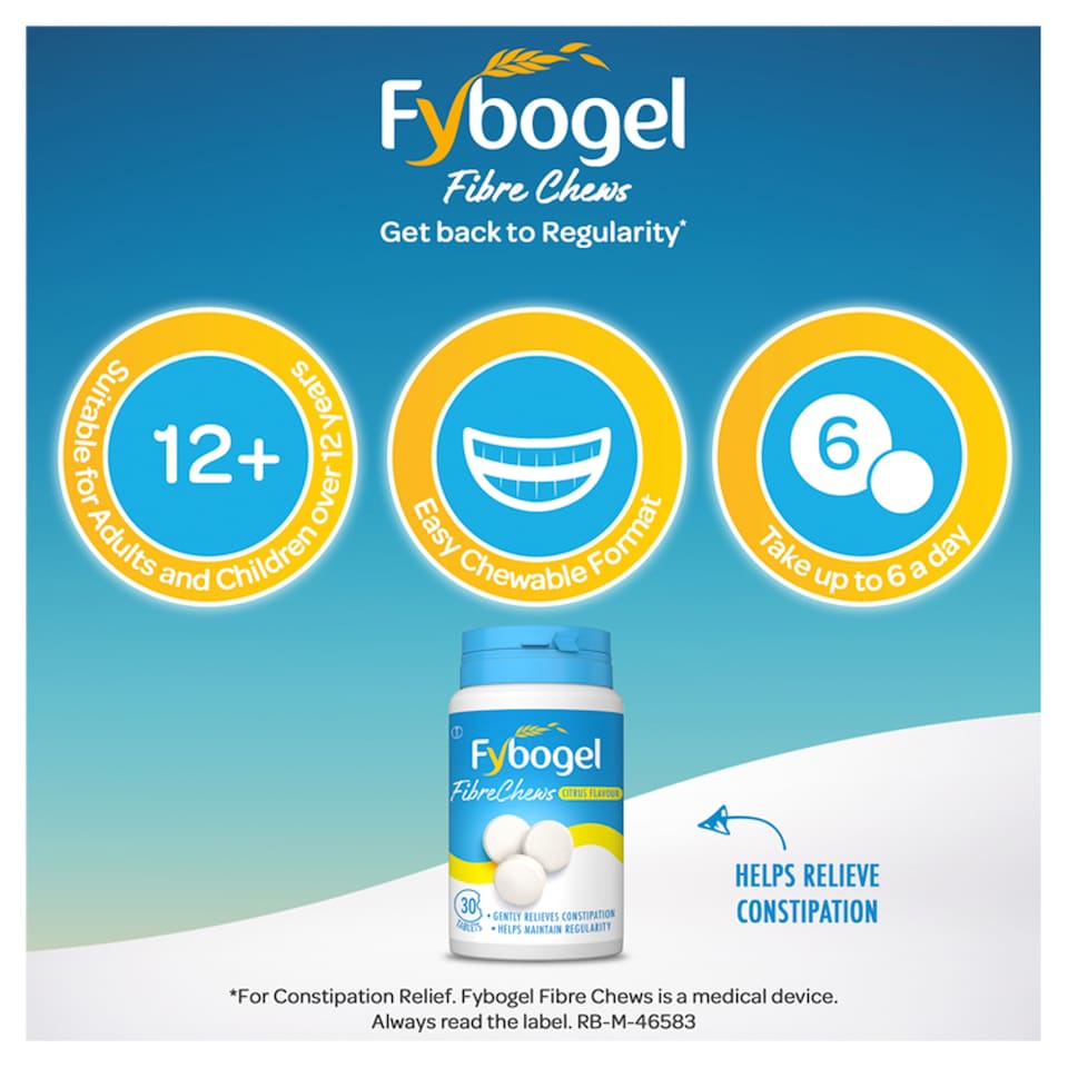 image 1 of Fybogel FibreChews Chewable Tablets - Citrus Flavour 30s