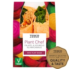 Tesco Plant Chef Falafel Houmous Wrap