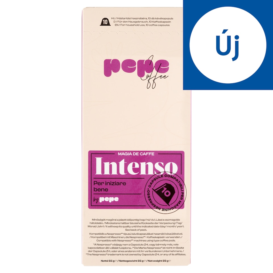 Pepe Coffee Intenso Coffee Capsule 10 pcs 55 g
