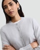 image 2 of F&F Premium Pure Cashmere Button Up Cardigan in Grey