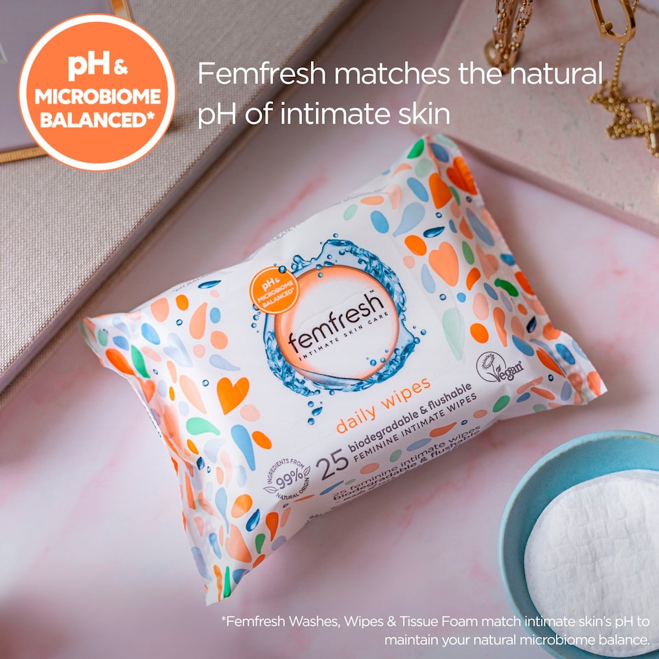 image 1 of Femfresh Intimate Wipes 25 Pack