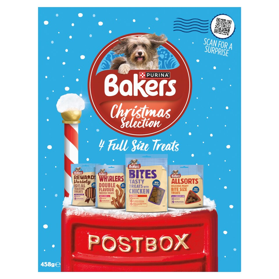 image 1 of Bakers Christmas Dog Treats Selection Box 458g