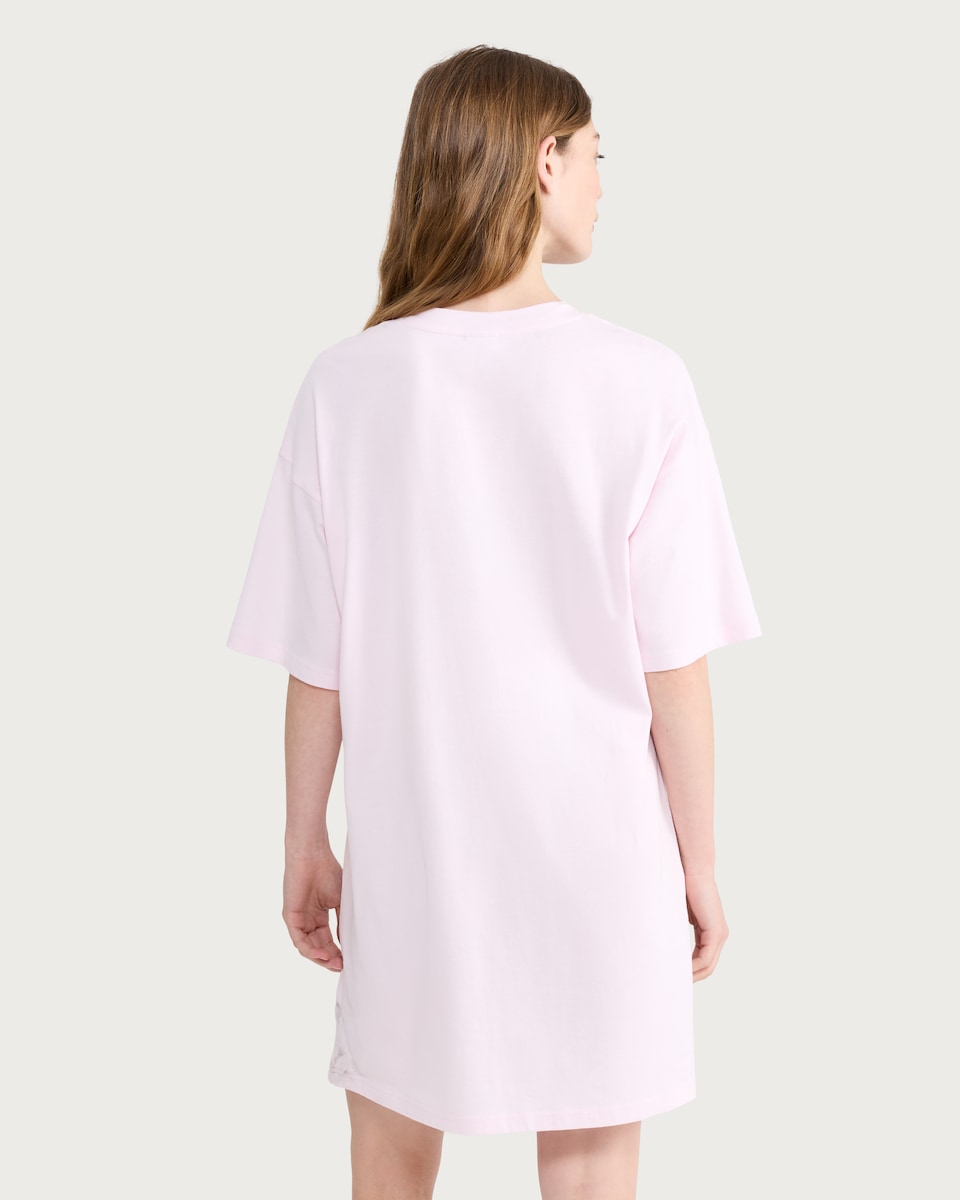 image 1 of Disney Stitch Pure Cotton Nightdress in Pink