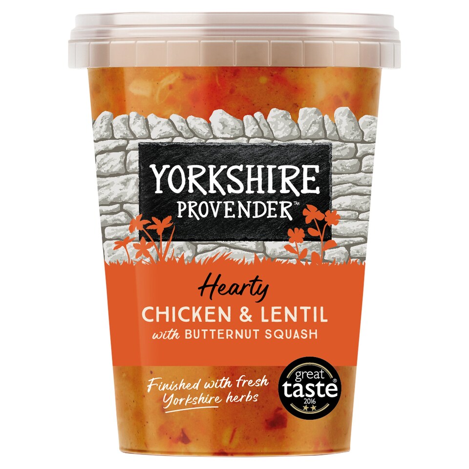 Yorkshire Provender Chicken Butternut Lentil Soup 600 G Tesco Groceries