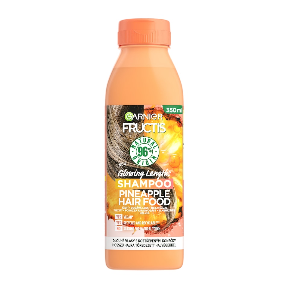 Garnier Fructis Hair Food Pineapple Rahyogást fokozó sampon, 350 ml
