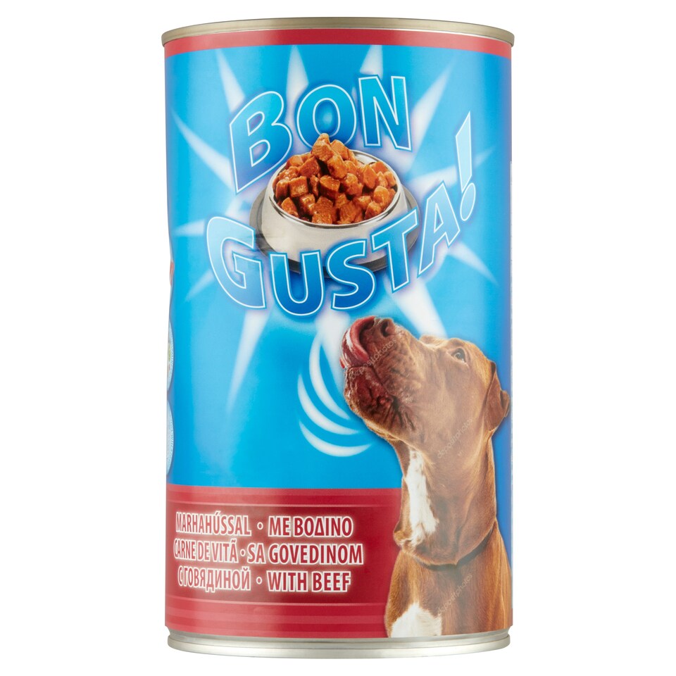 Bon Gusta! Complete Pet Food for Adult Dogs with Beef 1240 g