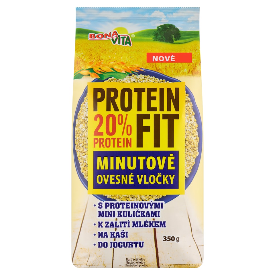 obrázok 1 z Bona Vita Protein Fit minútové vločky s proteínom 350 g
