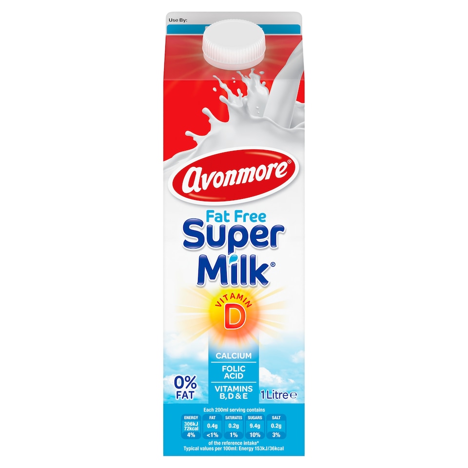 Avonmore Super Milk Fat Free 1L