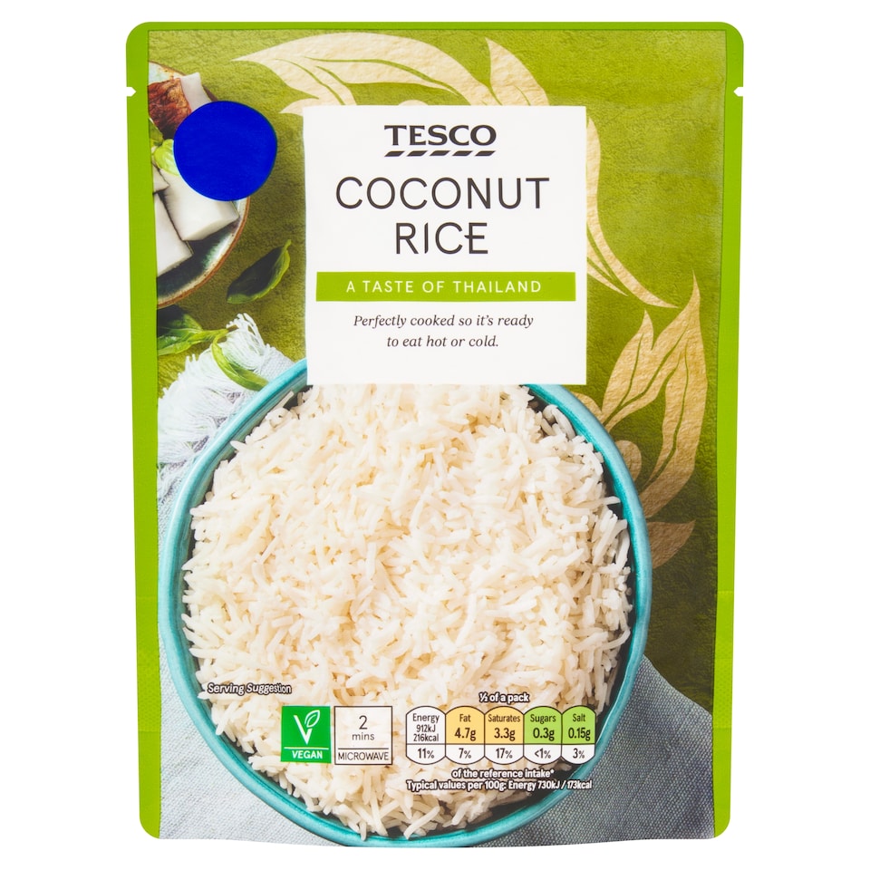 Tesco Coconut Rice 250g