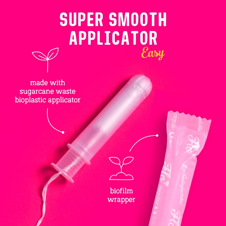 image 1 of Flo Organic Tampons 8 Regular & 6 Super Size