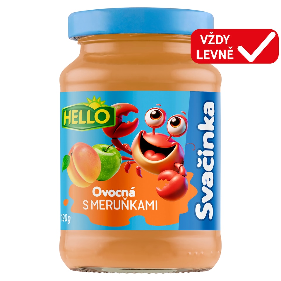 Hello Fruit Snack with Apricots 190g