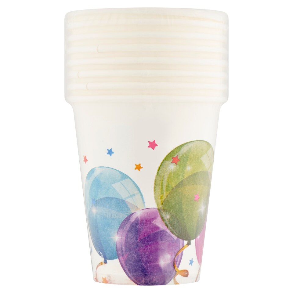 Kokliko Papírové poháry se vzorem balónků 200 ml 8 ks