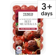 Tesco Beef Meatballs 672G
