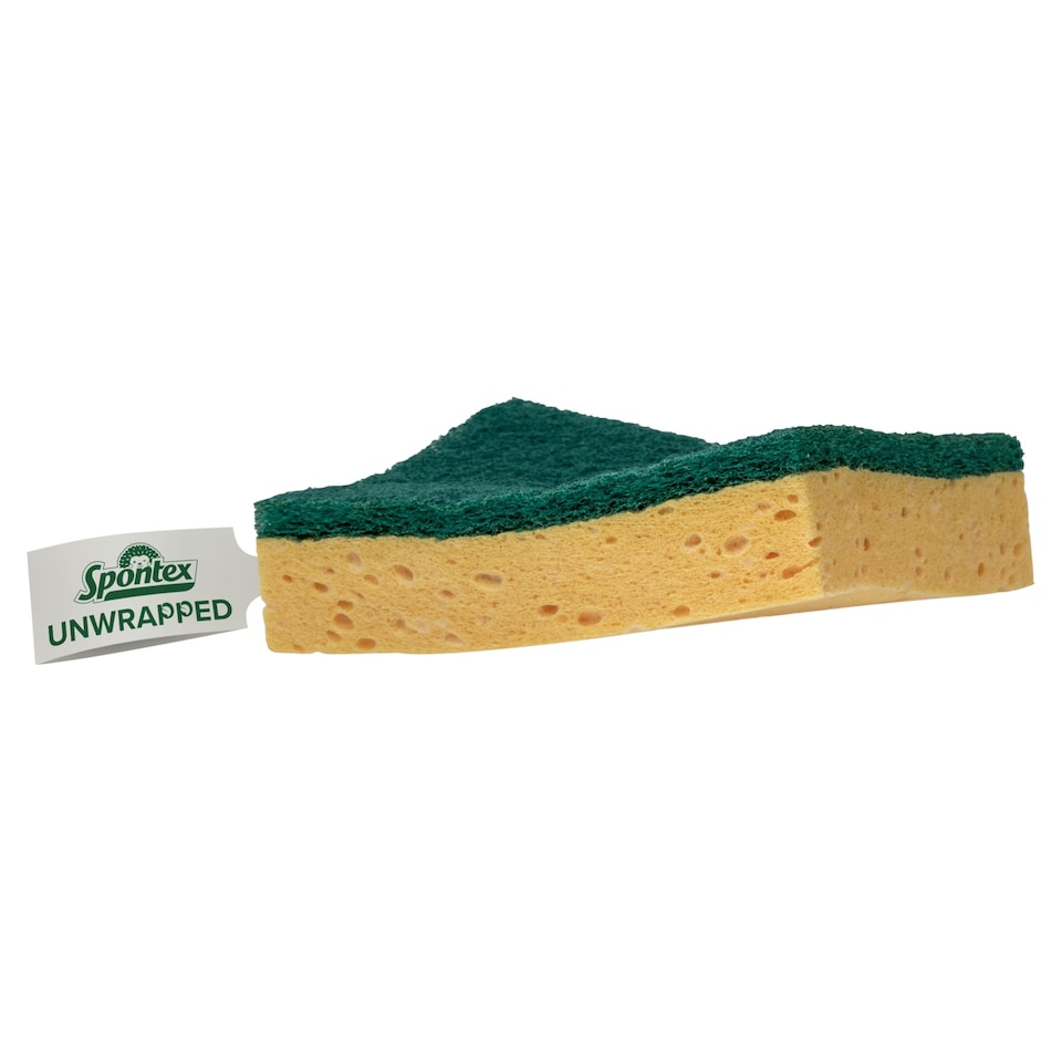image 1 of Spontex Unwrapped Sponge Scourer