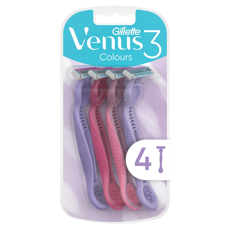 image 1 of Gillette Venus 3 Disposable Razor 4 Pack