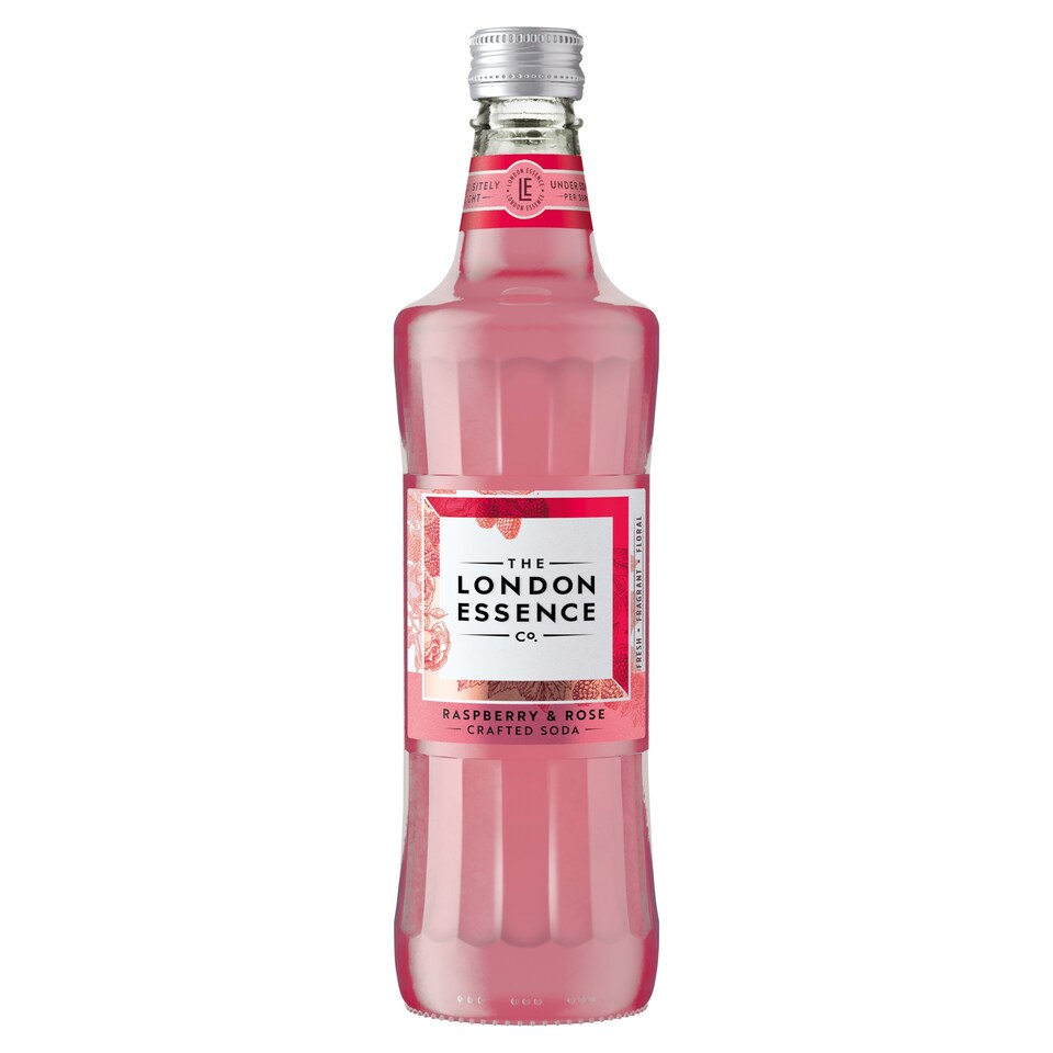 London Essence Raspberry & Rose Soda 500Ml