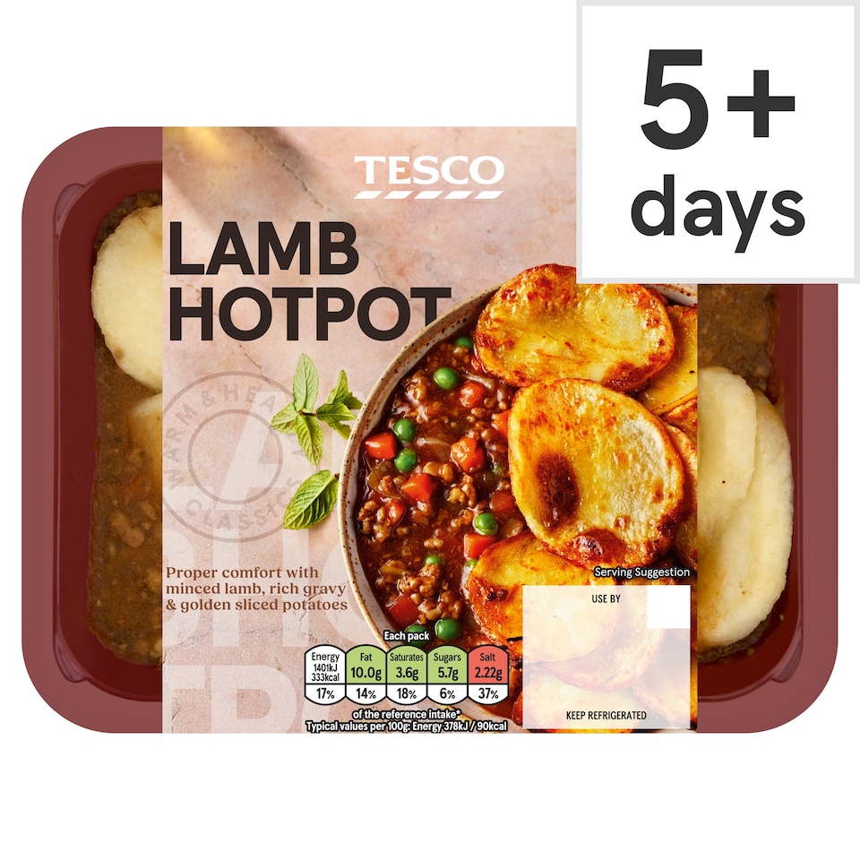 Tesco Minced Lamb Hotpot 400G