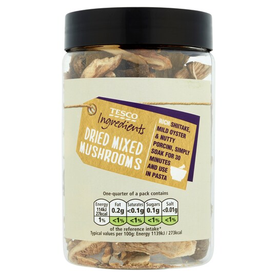 Tesco Ingredient Mixed Dried Mushrooms 40G Tesco Groceries