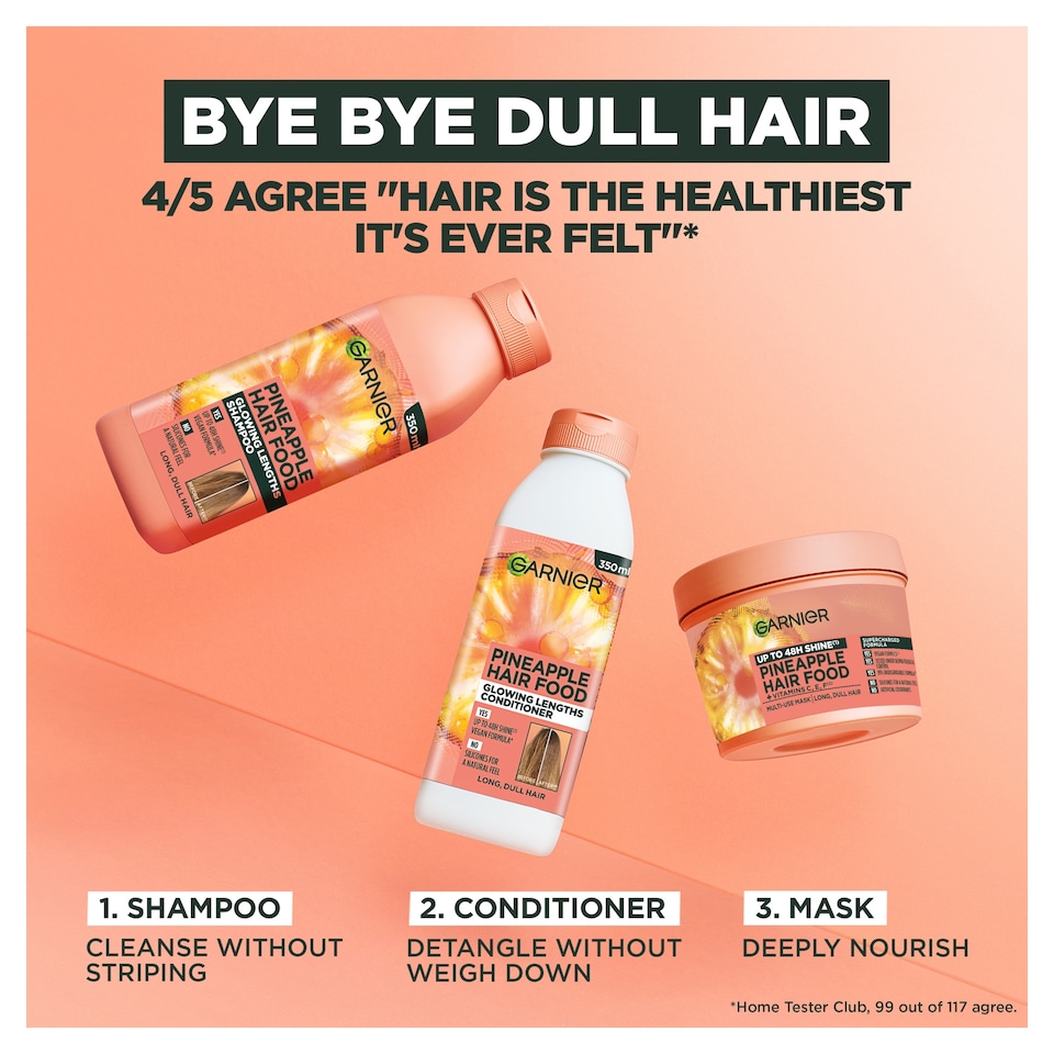 image 1 of Garnier Ultimate Blends Hair Food Pineapple Conditioner 350ml