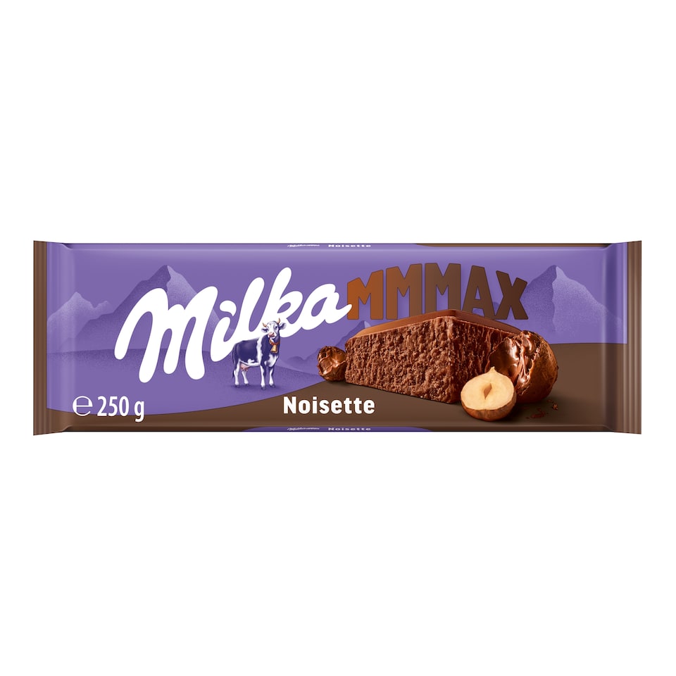 Milka Mmmax Noisette Milk Chocolate with Hazelnut Paste 250 g