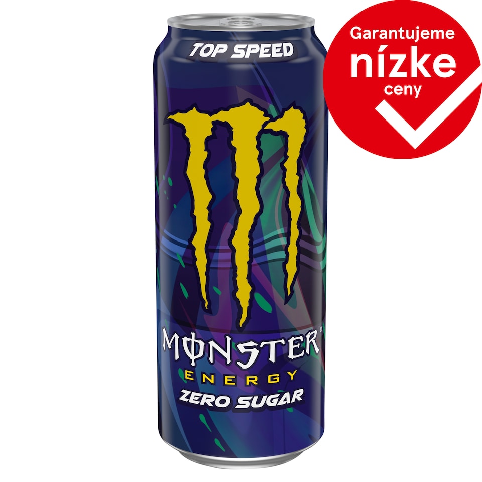Monster Energy Top Speed Zero Sugar sýtený energetický nápoj 500 ml