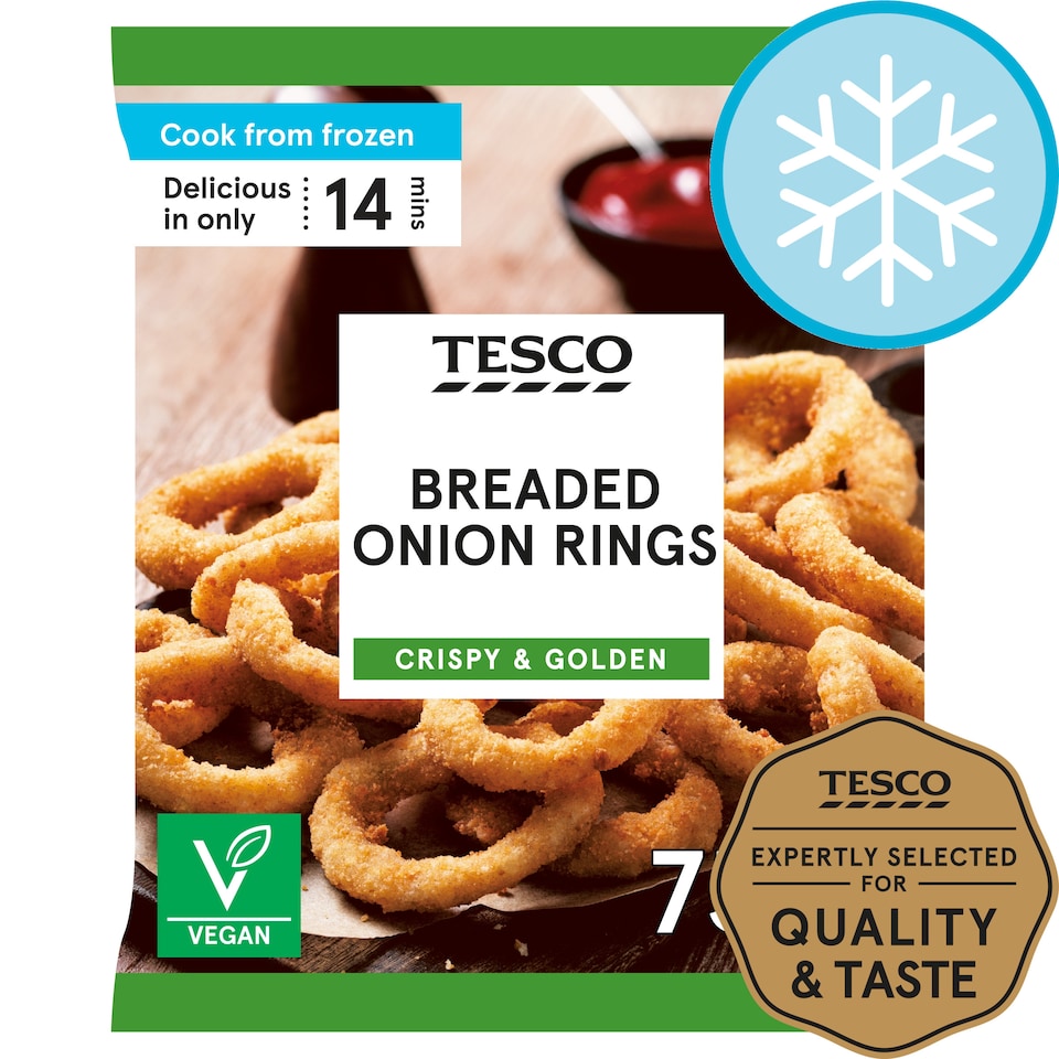 Tesco Breaded Onion Rings 750G
