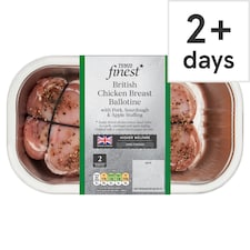 Tesco Finest British Chicken Breast Ballotine with Pork, Sourdough & Apple Stuffing 372g