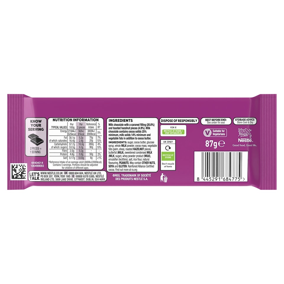 image 1 of QUALITY STREET The Purple One 87g