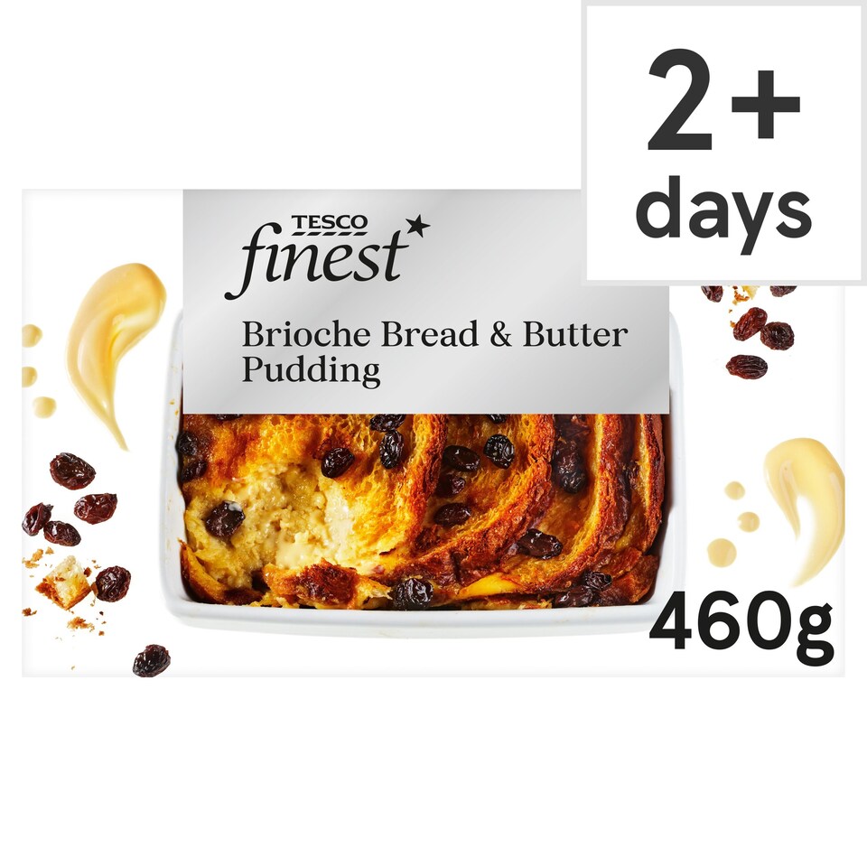 Tesco Finest Brioche Bread & Butter Pudding 460g Tesco Groceries