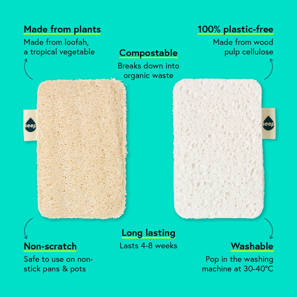 image 1 of Seep Eco Sponge Scourer Plastic Free