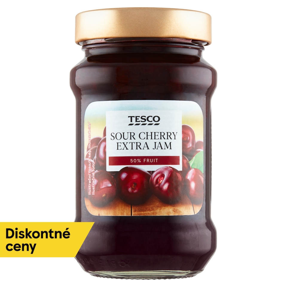 Tesco Extradžem menej sladký višňový 450 g