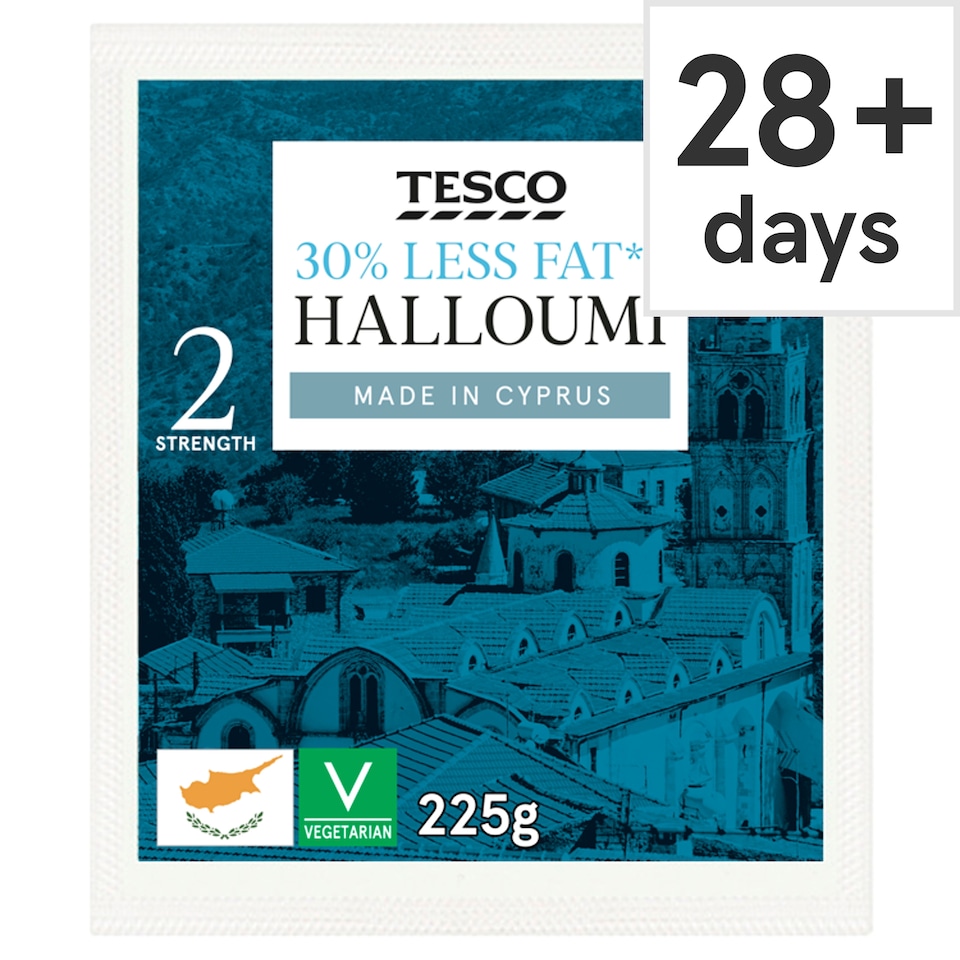 Tesco 30% Less Fat Halloumi 225G