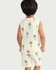image 4 of F&F Boys 3-Pack Pure Cotton Printed Vests in Stone