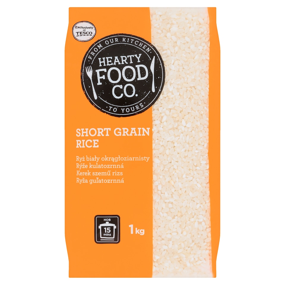 Hearty Food Co. Short Grain Rice 1 kg