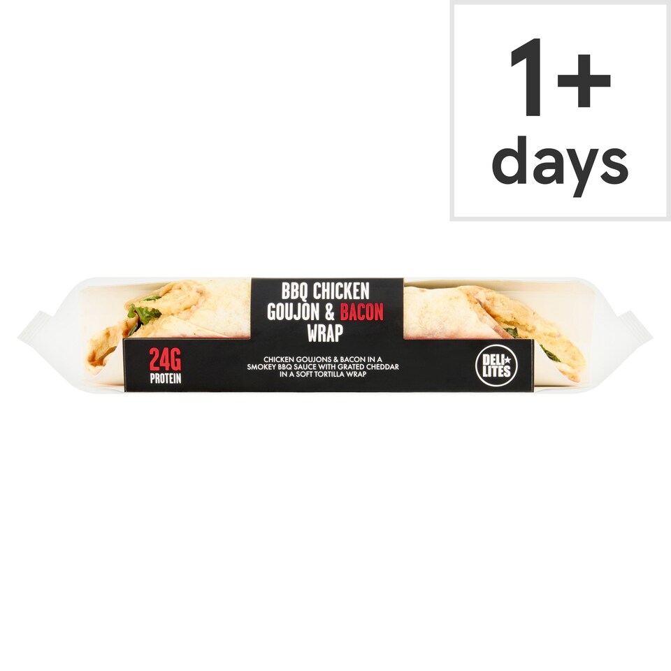 Delilites Bbq Chicken Goujon And Bacon Wrap 235G