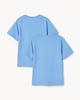 image 4 of F&F School Unisex 2-Pack Pure Cotton T-Shirts in Blue