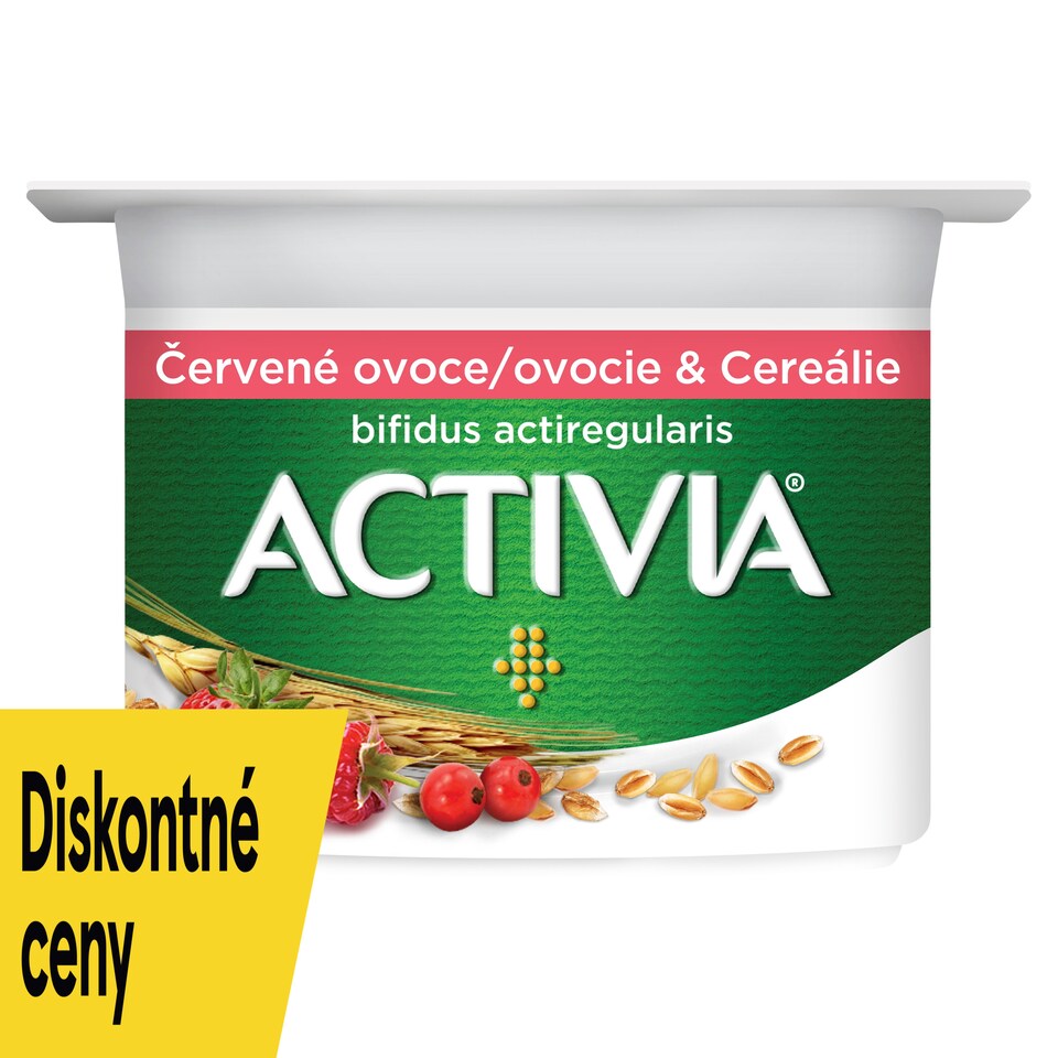 obrázok 1 z Activia jogurt broskyňa a cereálie / červené ovocie a cereálie 120 g