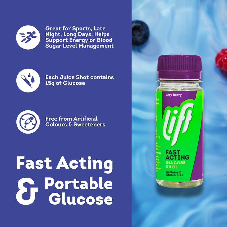 image 1 of LIFT GLUCOJUICE SHOT BERRY BURST 60ML