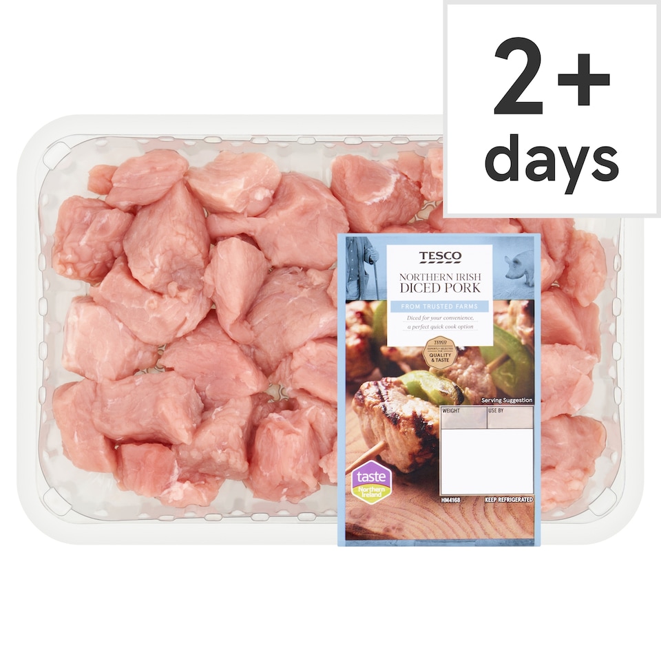 Tesco Northern Irish Diced Pork 500g